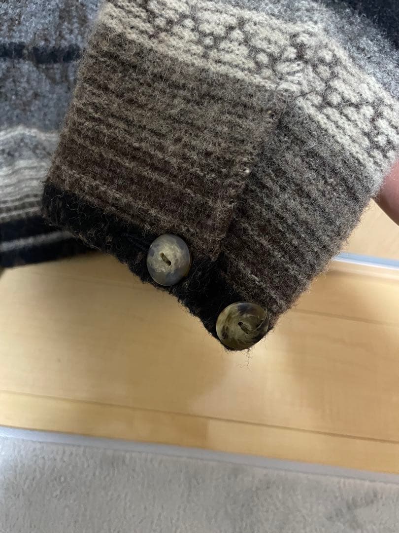 90s L.L.Bean ネイティブ柄 ウール混紡ジャケット コート XL 総柄