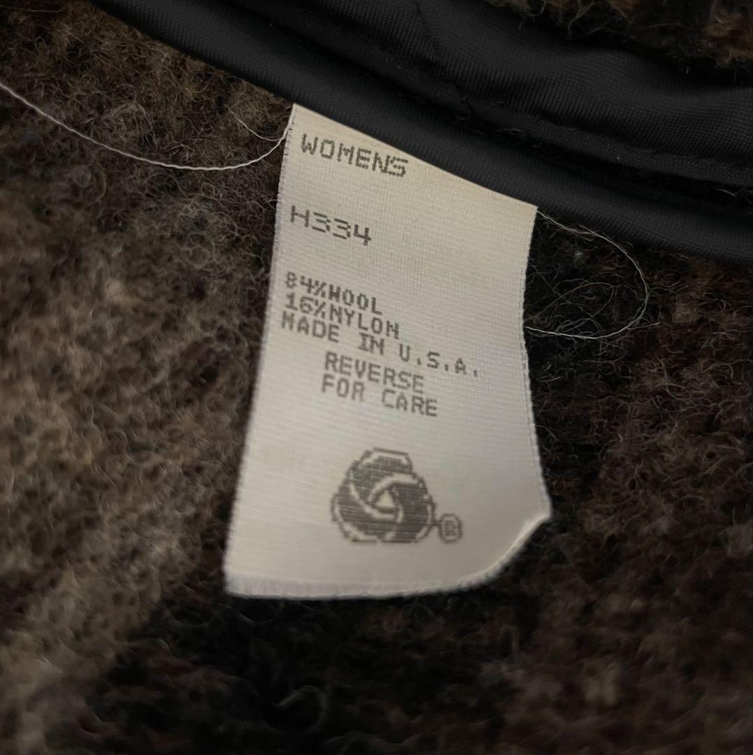 90s L.L.Bean ネイティブ柄 ウール混紡ジャケット コート XL 総柄