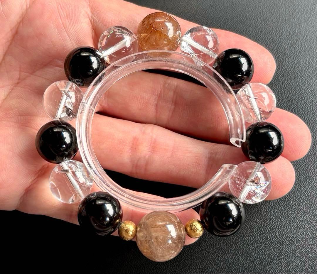 ちょこみんと　究極品質　オリジナルデザインの神大珠ブレス〜天照守護神14〜