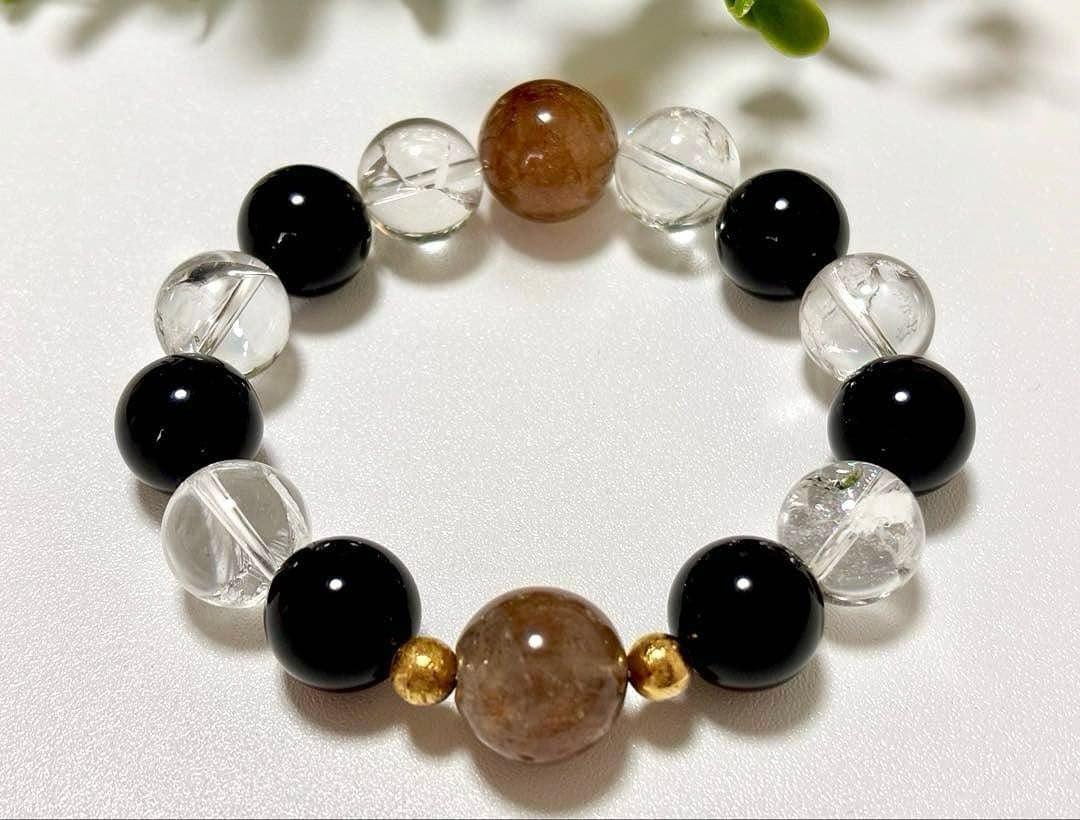 ちょこみんと　究極品質　オリジナルデザインの神大珠ブレス〜天照守護神14〜