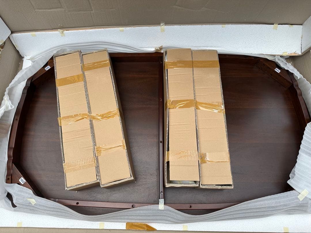 未使用品 オリバー ダイニングテーブル マホガニー材 ※i1※