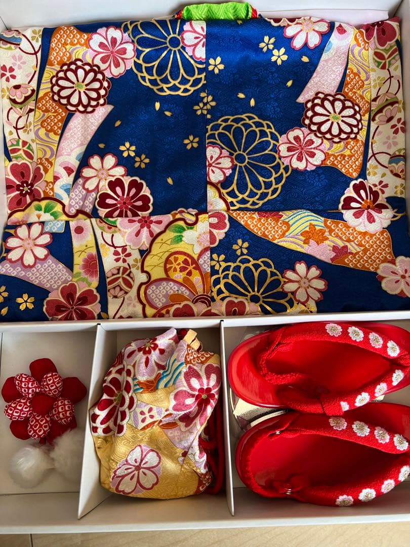 値下げ中　3歳女児　七五三着物セット　正絹