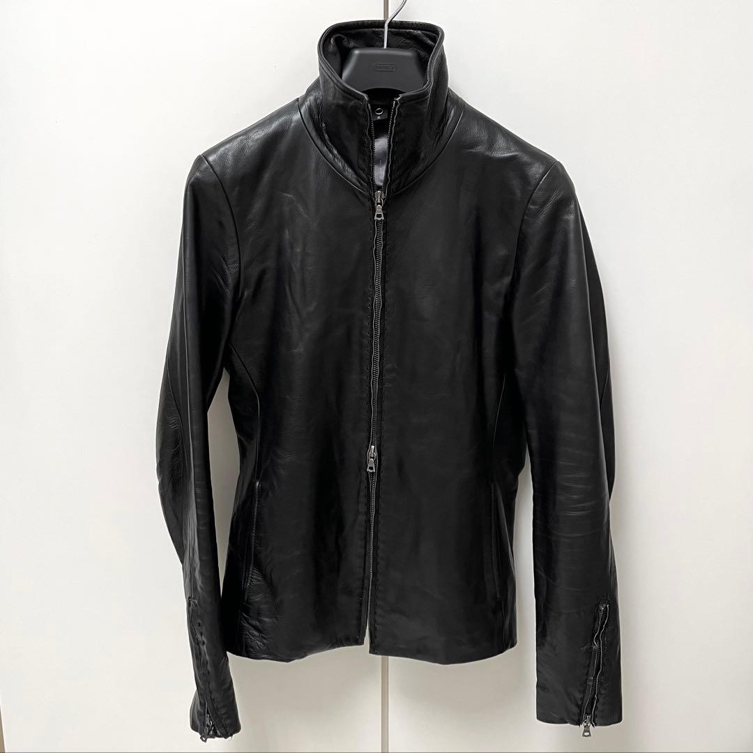 wjk カルぺディエムレザー ライダースジャケット(S)