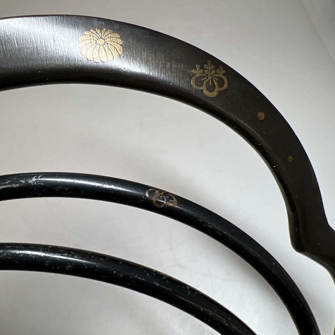 清五朗　金象嵌釣釜道具　共箱　1109g 東Y7-1204①