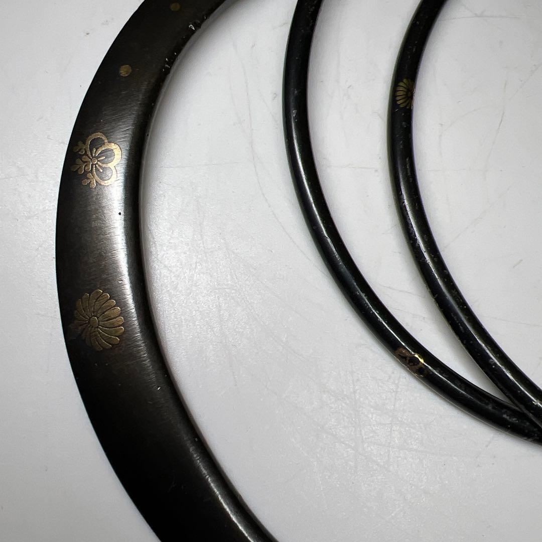 清五朗　金象嵌釣釜道具　共箱　1109g 東Y7-1204①