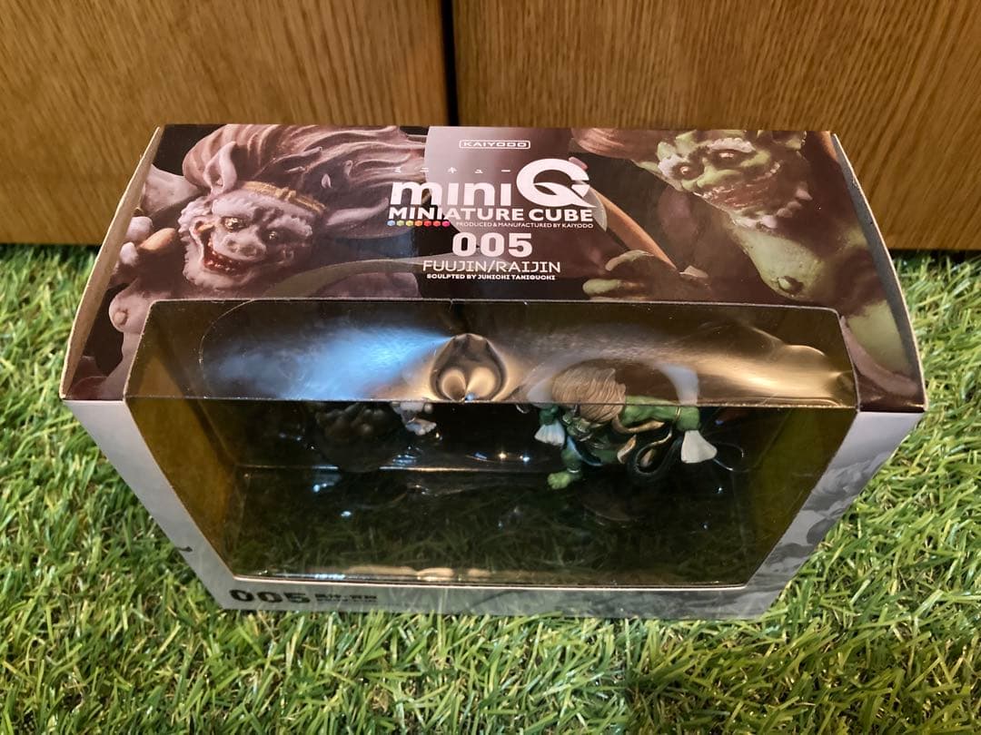 海洋堂 miniQ ミニチュアキューブ005 風神　雷神