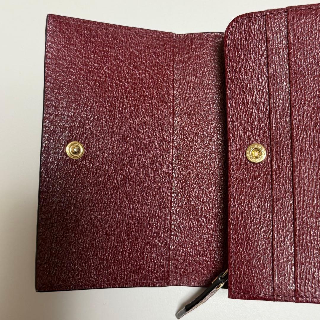 Vivienne Westwood バーガンディ 三つ折り財布