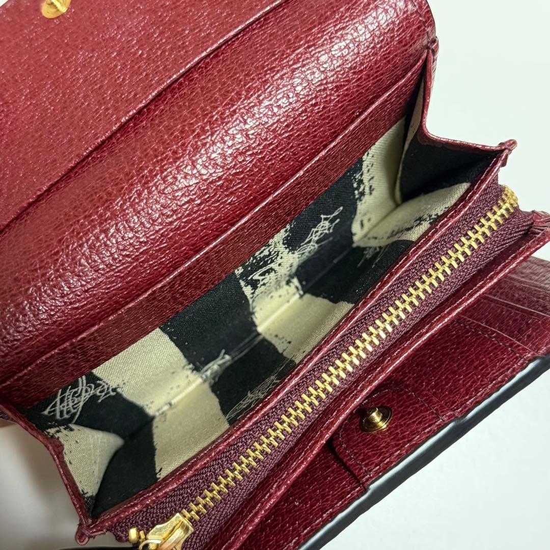 Vivienne Westwood バーガンディ 三つ折り財布