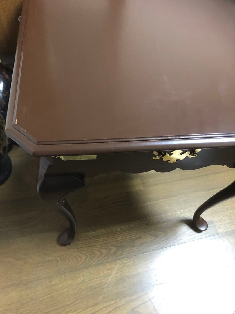 キンケイド♦️アメリカン ヴィンテージ♦️希少 猫脚 引き出し付 テーブル♦️送料込