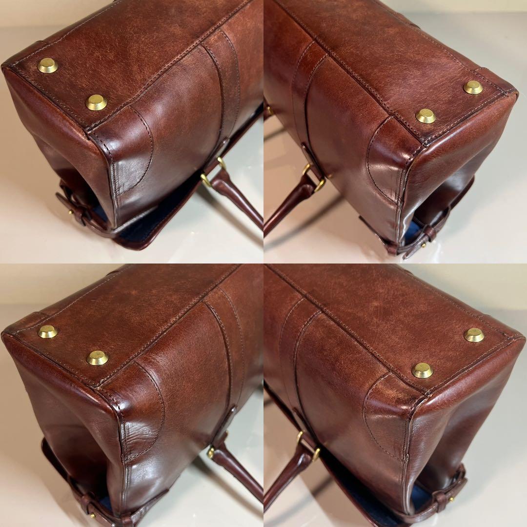 【美品】sot ソット フラップブリーフトートバッグ プエブロレザー ブラウン