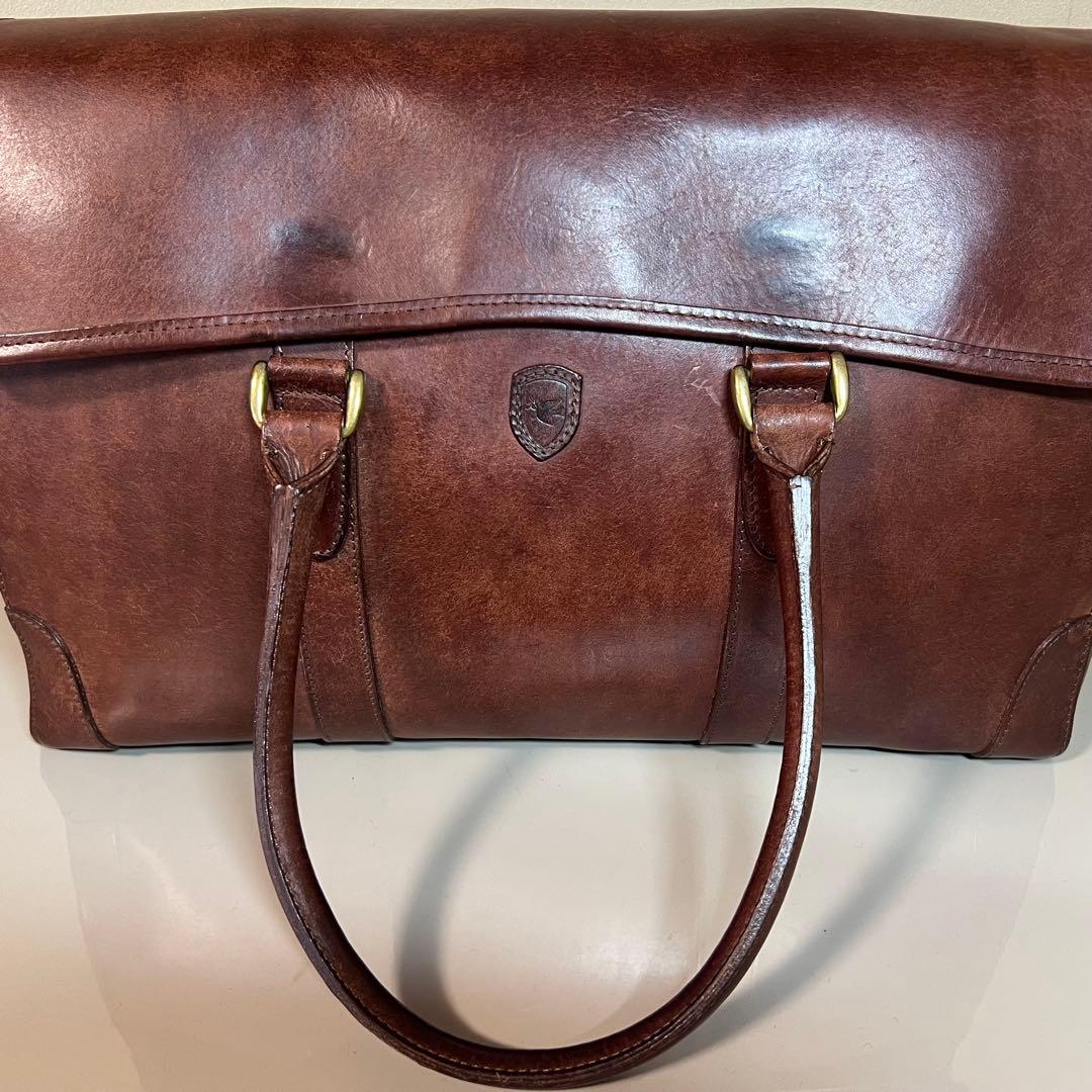 【美品】sot ソット フラップブリーフトートバッグ プエブロレザー ブラウン