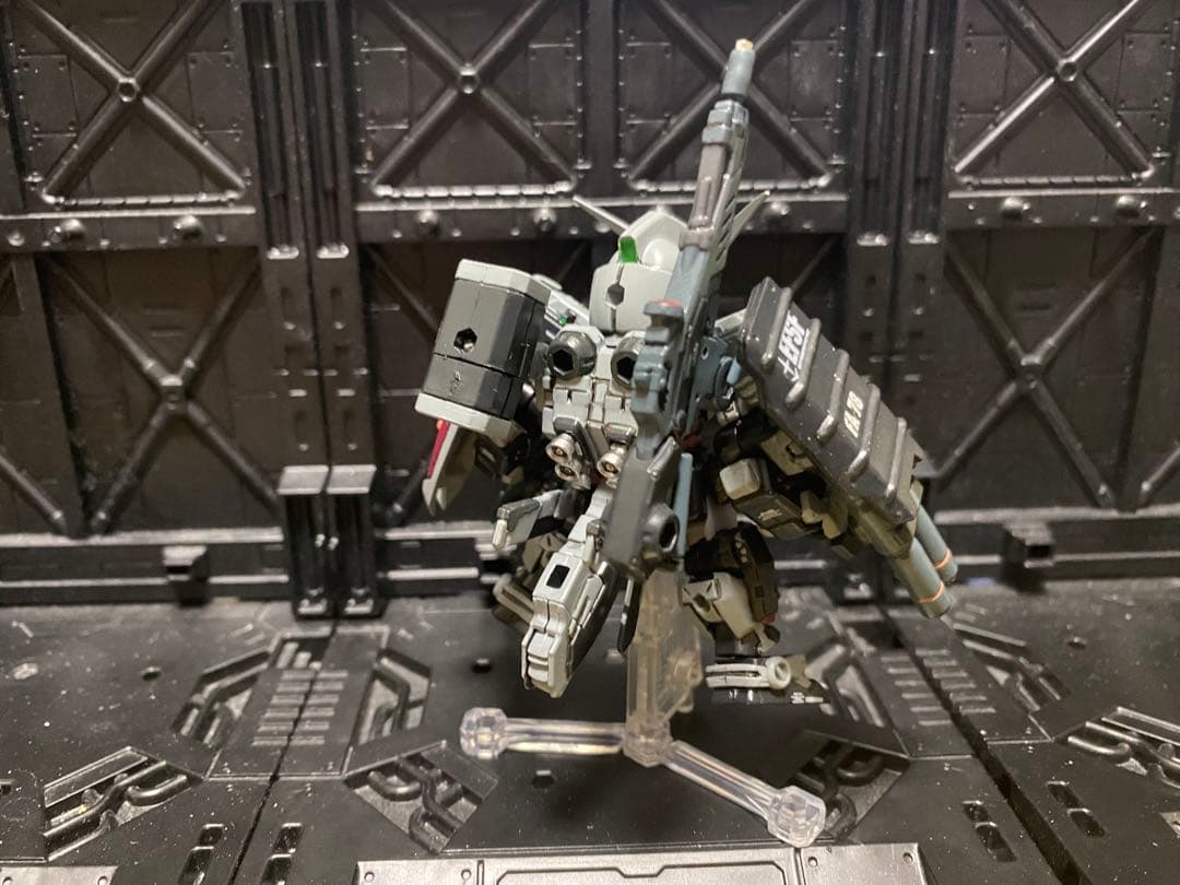 モビルスーツアンサンブル　改造　FAガンダム7号機サンダーボルトカラー完成品