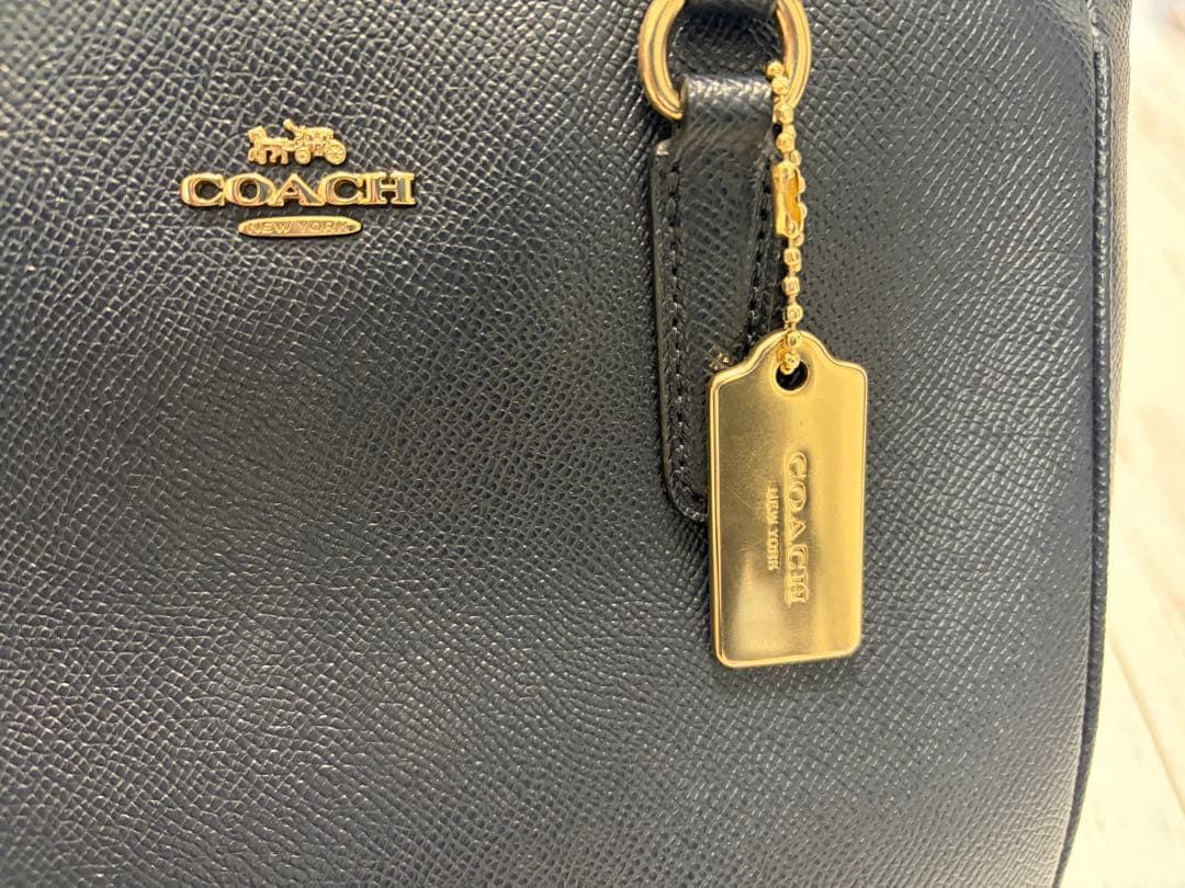 COACH ネイビー ハンドバッグ