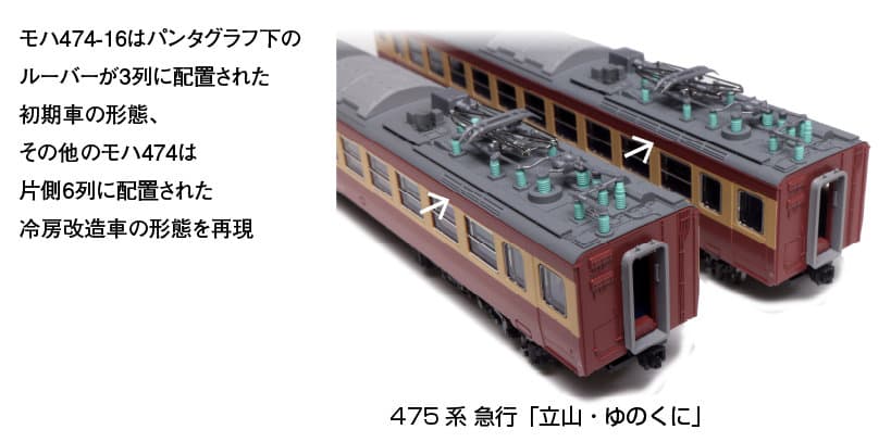 KATO 10-1635 475系 急行「立山・ゆのくに」 6両増結セット