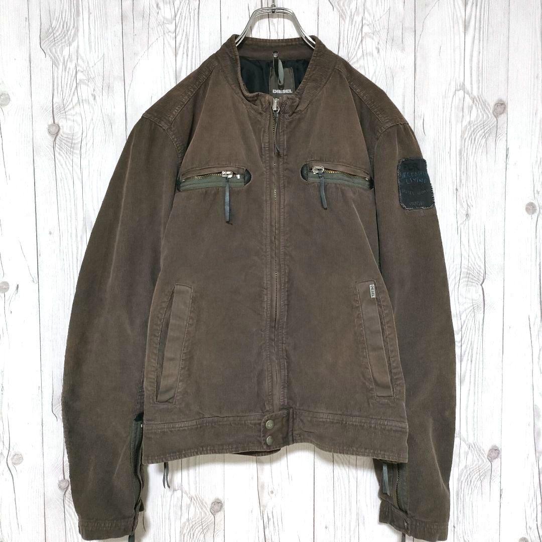 ディーゼル コーデュロイジャケット ミリタリー風 フェード L 雰囲気抜群♪