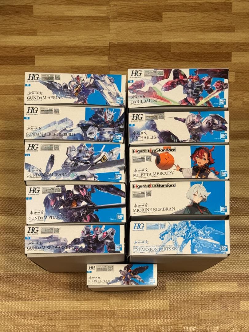 水星の魔女　ガンプラ　11個セット　一部組み立て済