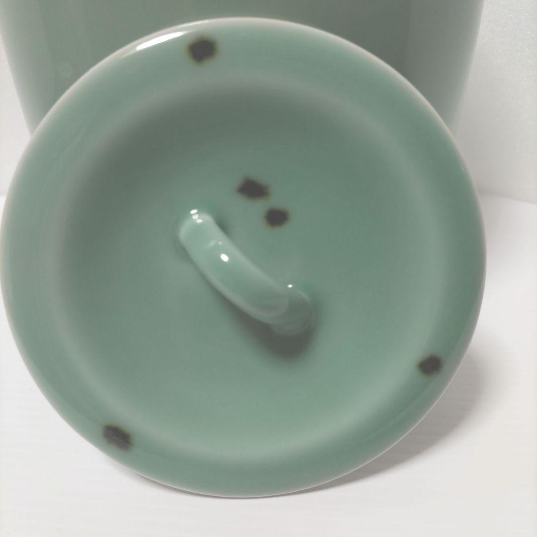 茶道具　水指　飛青磁　青磁