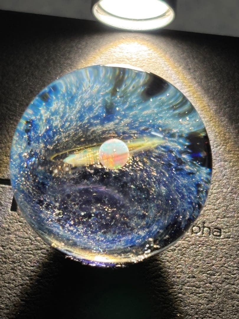 +α 宇宙ガラス　オーブ　ホワイトオパール　戸水賢志　プラスアルファ