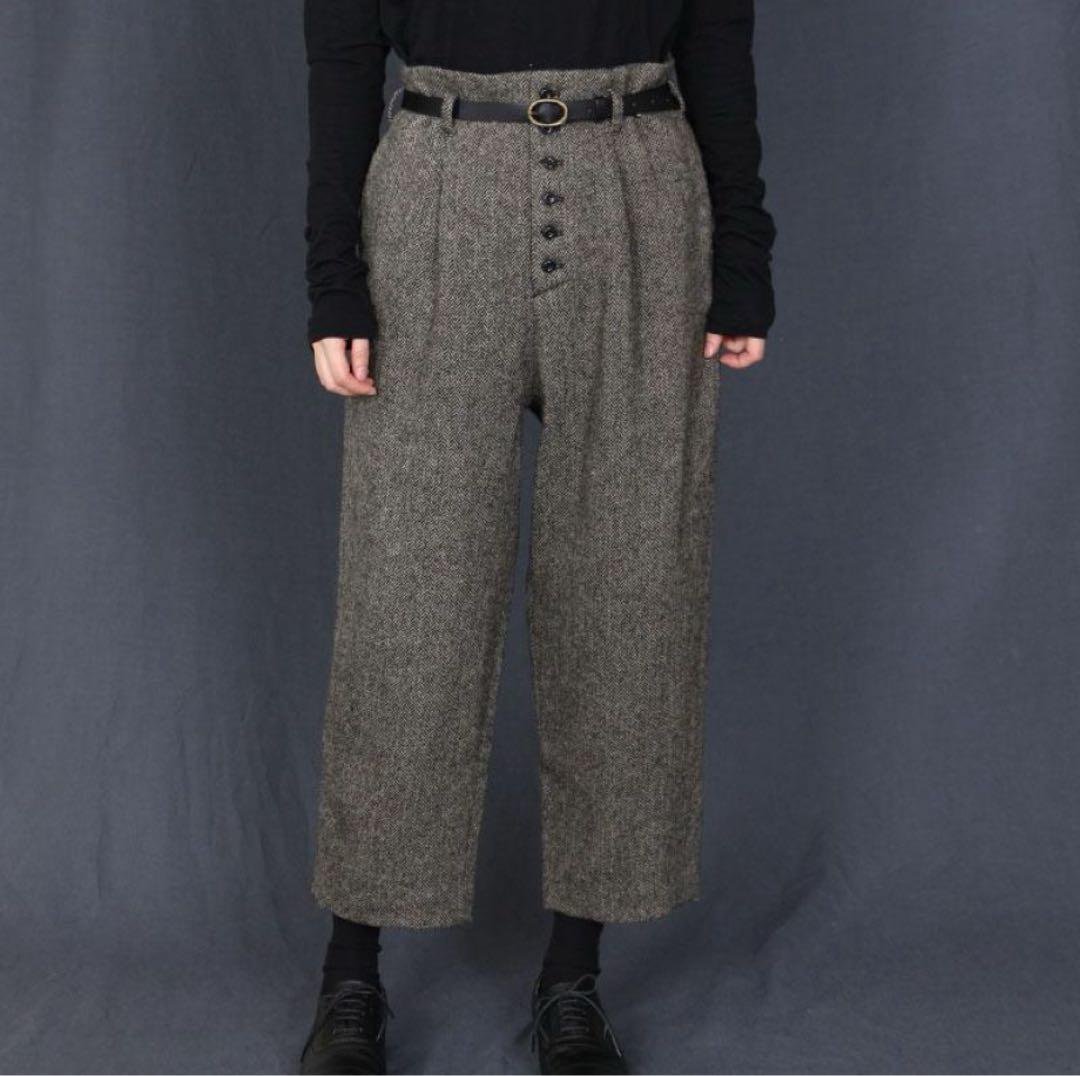 【美品】Lisetteリゼッタ　ヘリンボーンパンツ　ノアール