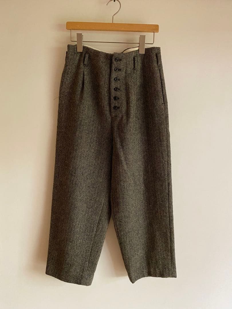 【美品】Lisetteリゼッタ　ヘリンボーンパンツ　ノアール