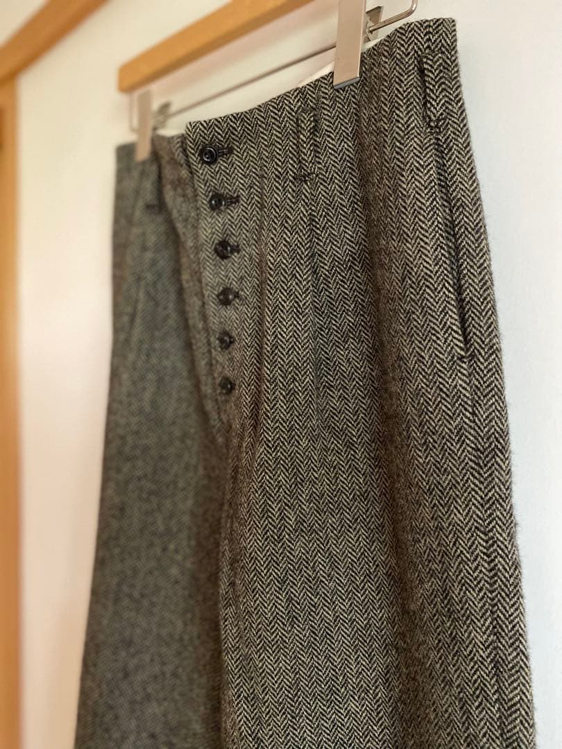 【美品】Lisetteリゼッタ　ヘリンボーンパンツ　ノアール