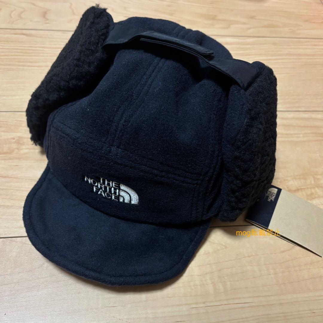 新品タグ付　ノースフェイス 耳当て付き　 ボア　フリース　キャップ　黒