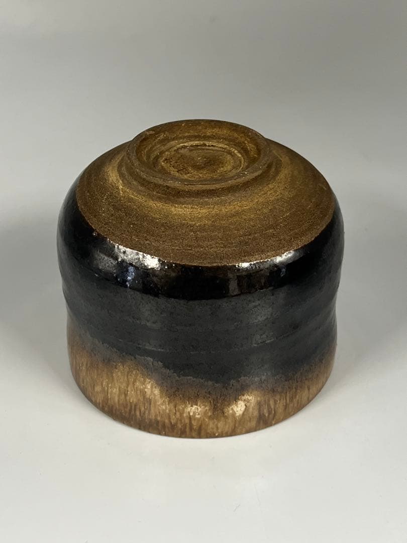 古美術　黒釉茶碗　在銘 M—4