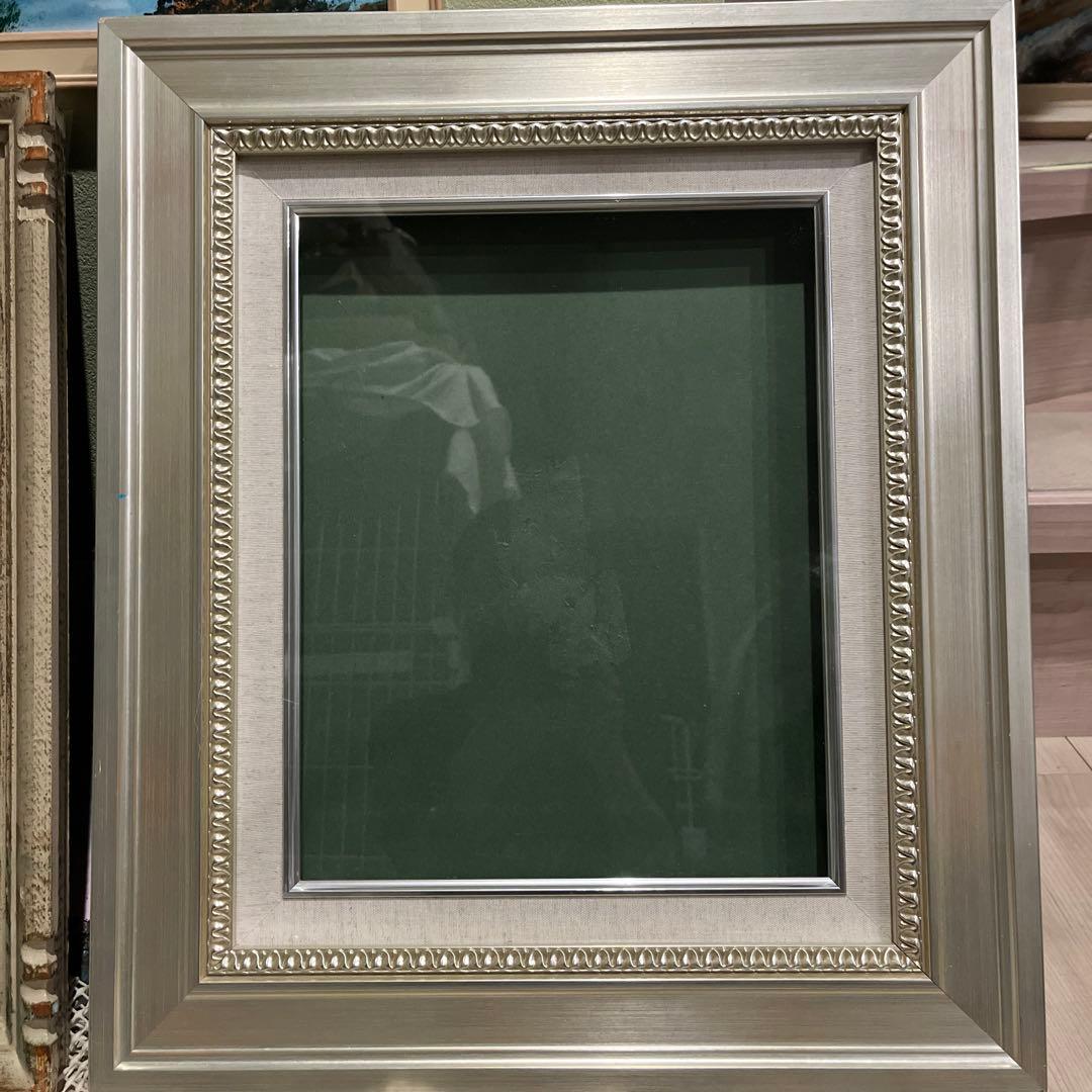 装飾的シルバーフレーム 大きめ46cm53cm .42cm50cmセット