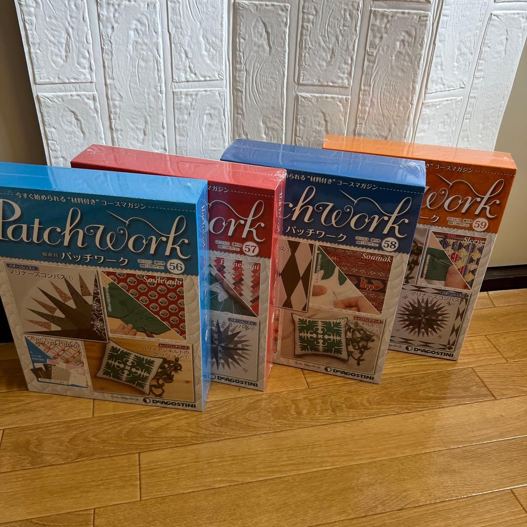 【未開封】ディアゴスティーニ パッチワーク 16〜65号