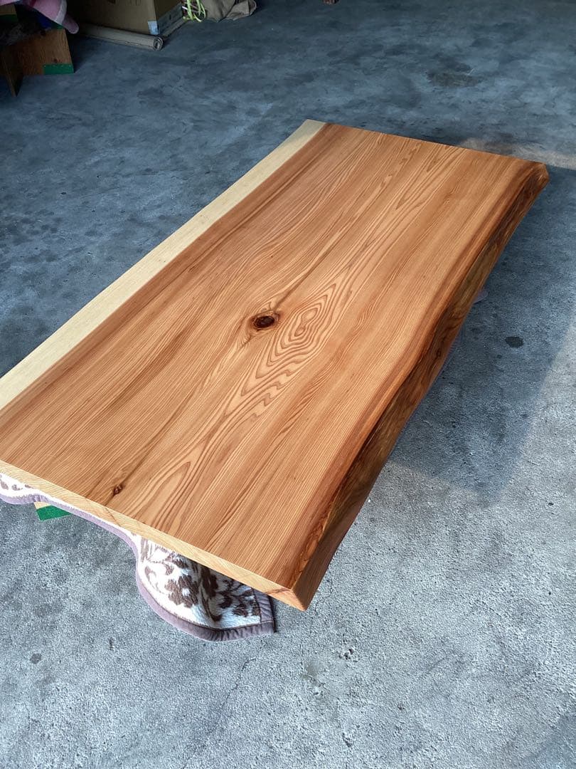 こー　日光杉　一枚板　テーブル　塗装済　天板のみ　　　　杉