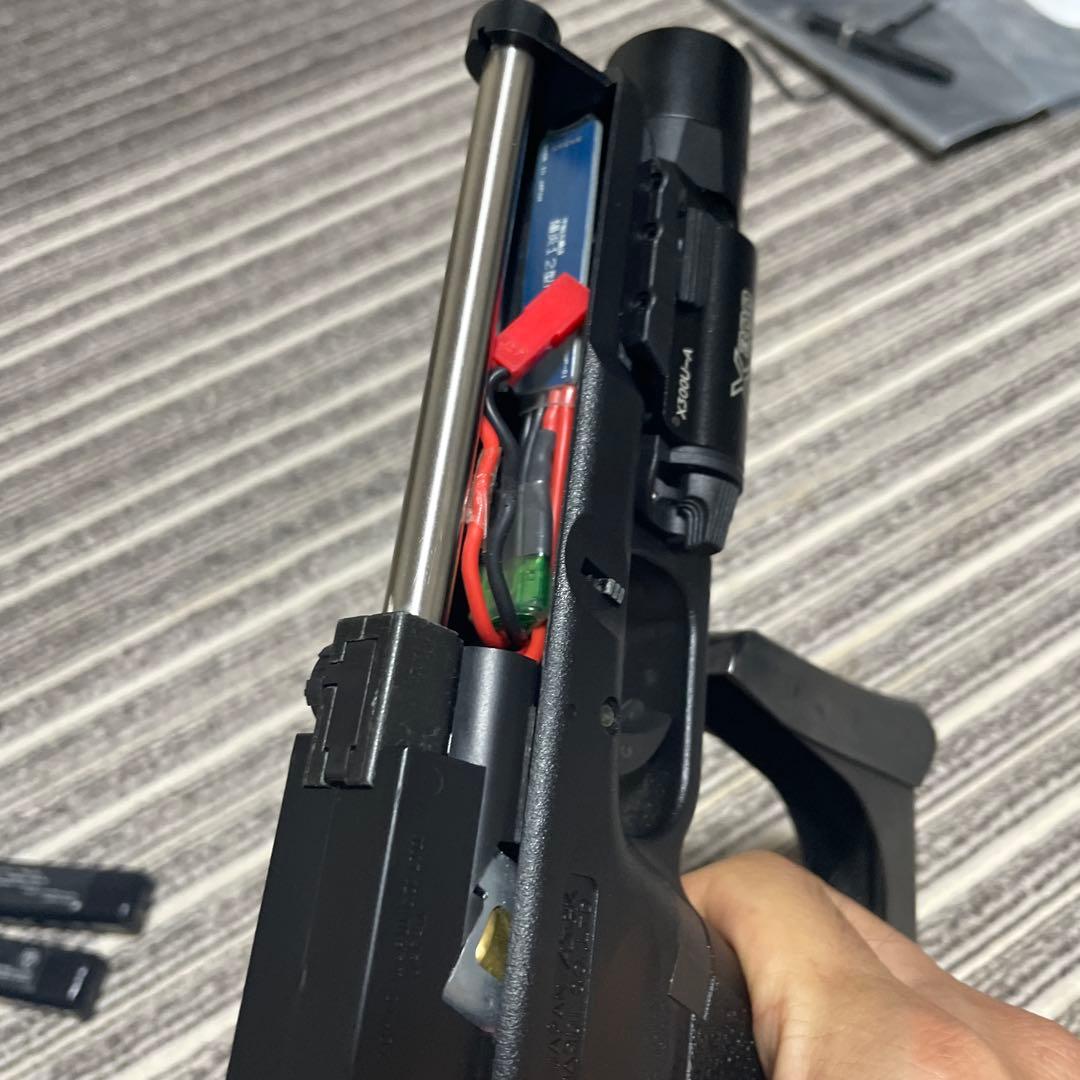 マルイ　グロック18C 陽炎F2型組込み　インナーバレル交換済み　ストック付き