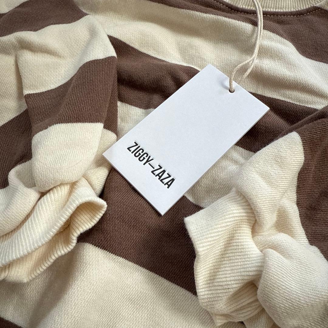 Ziggy zaza ボーダートレーナー　3-5y