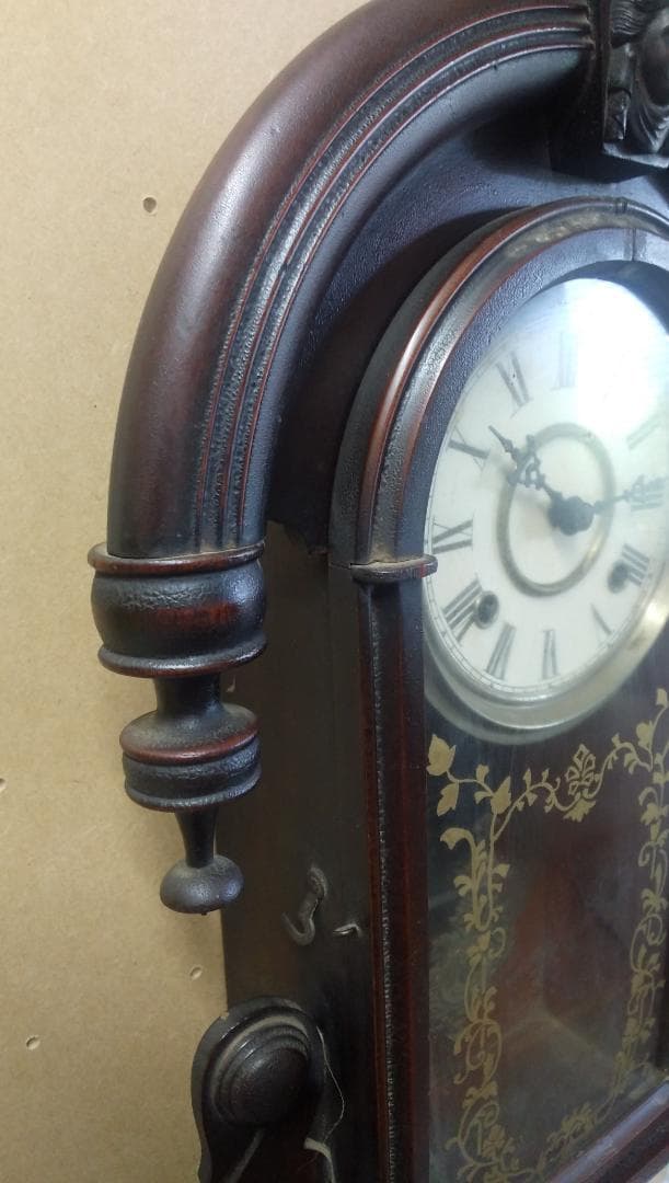 古い柱時計   ⑫