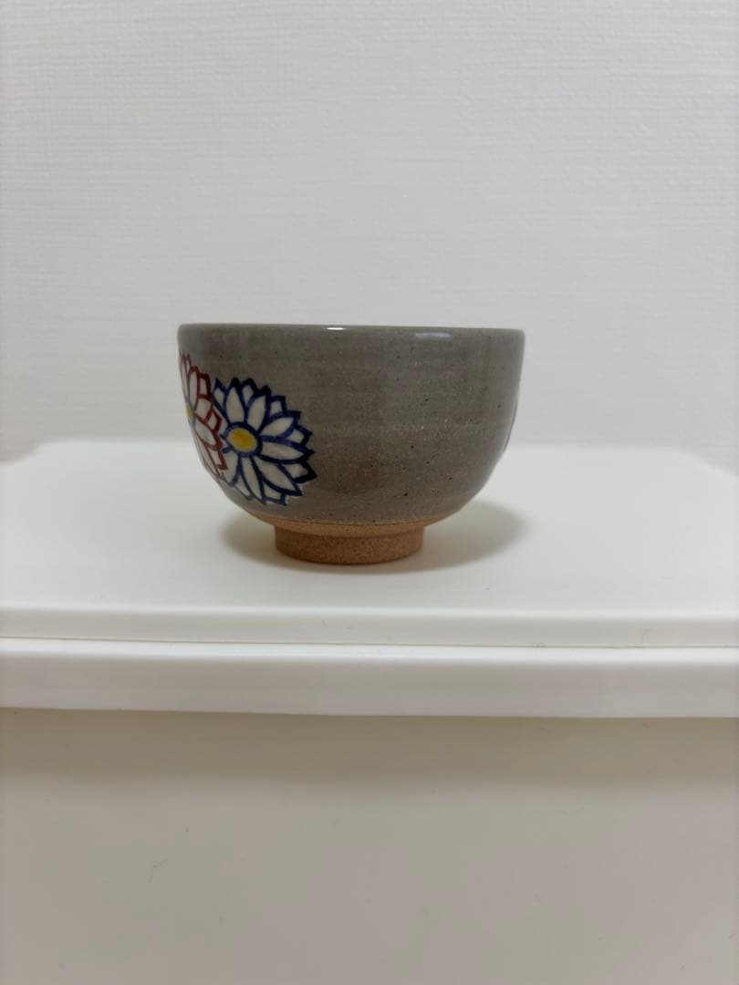 永楽善五郎　乾山菊酒盃 共箱 色絵 清水焼 京焼 千家十職 酒器 ぐい呑