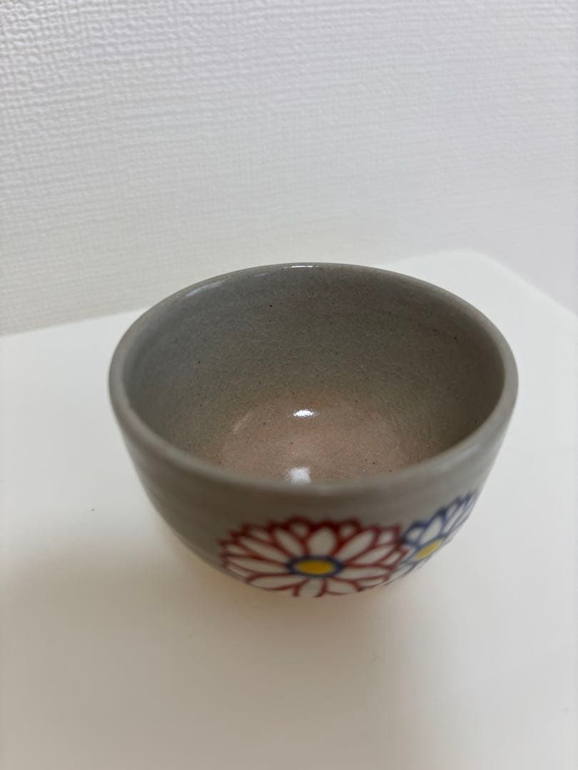 永楽善五郎　乾山菊酒盃 共箱 色絵 清水焼 京焼 千家十職 酒器 ぐい呑