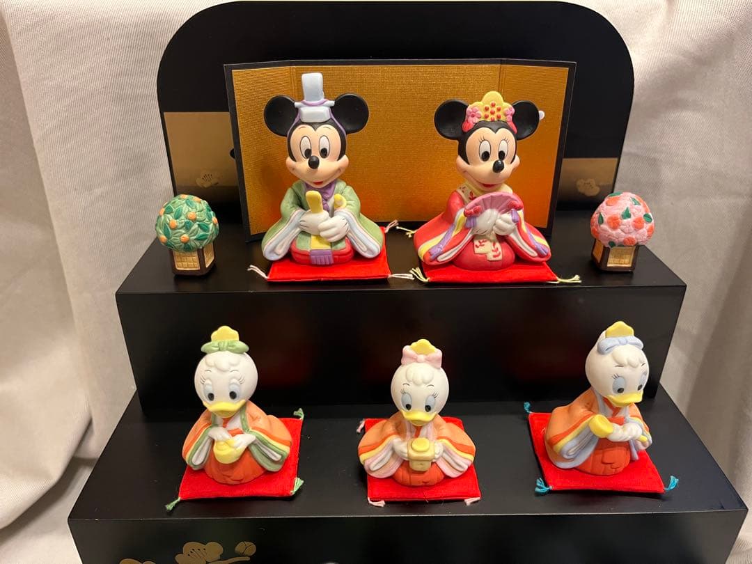 【レア】ディズニーDisney雛人形５段飾りミッキー