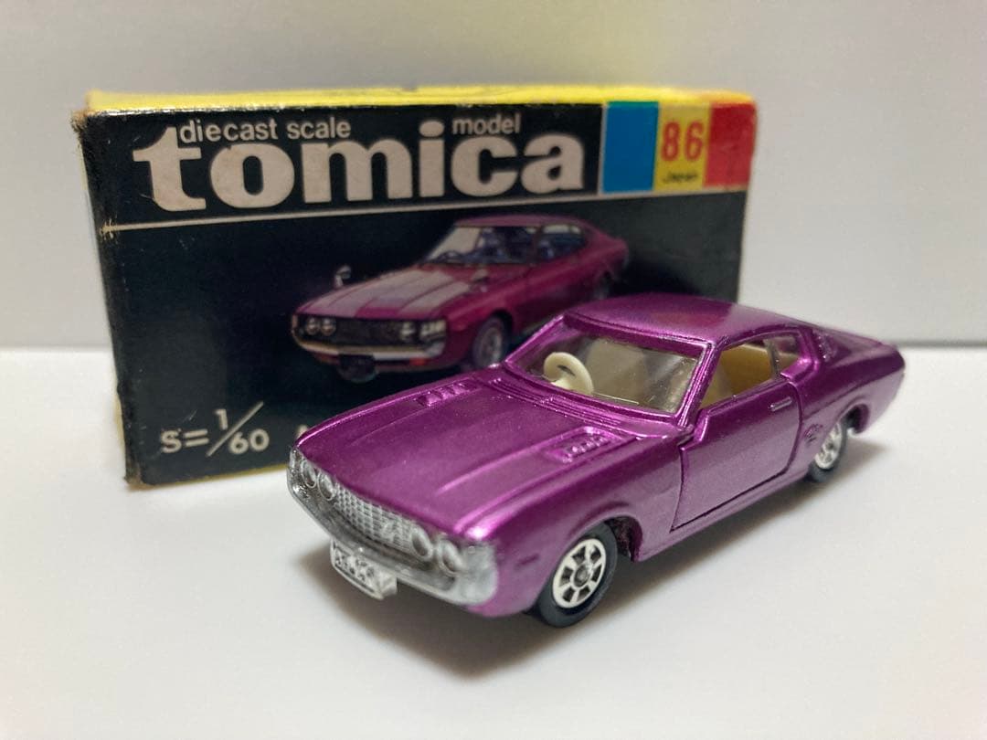 トミカ　黒箱　日本製　セリカ　リフトバック　2000GT 1Eホイール