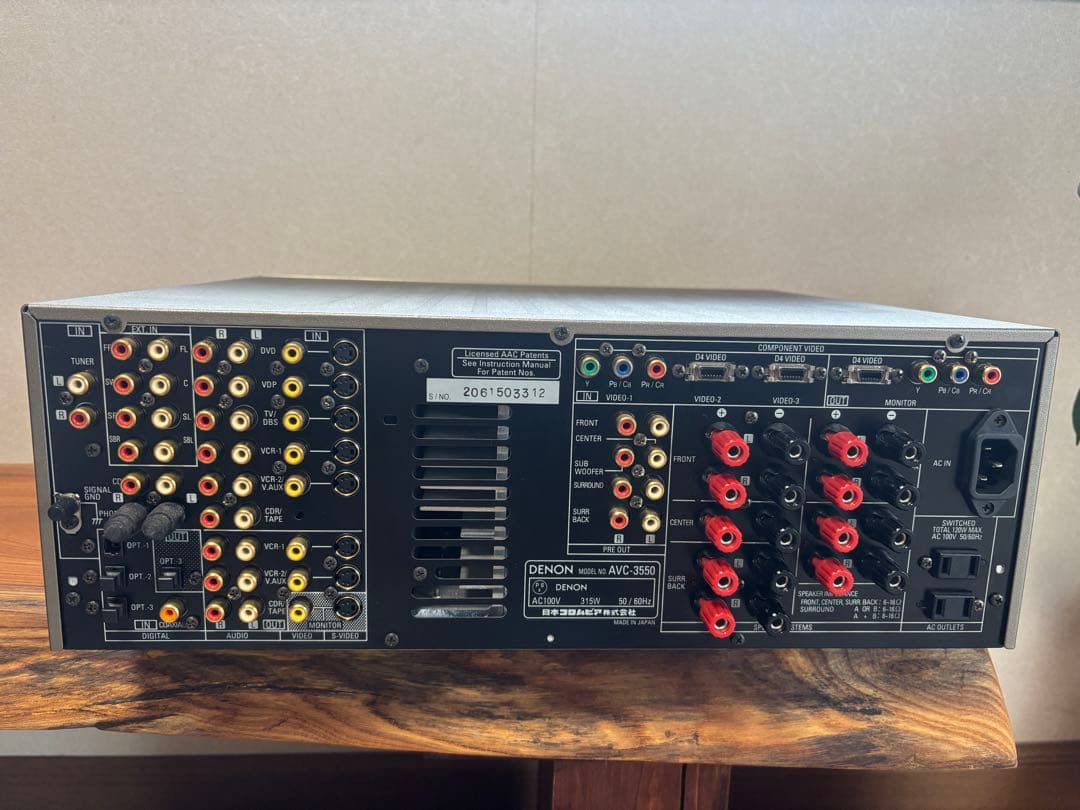 DENON AVC-3550 AVアンプ　元箱有り
