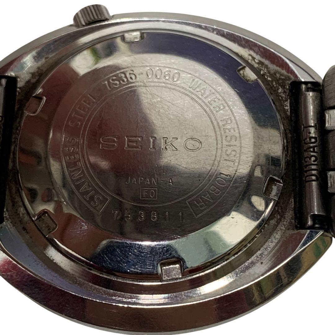 M16484 SEIKO 自動巻き時計 青文字盤 23石 7S36-0060