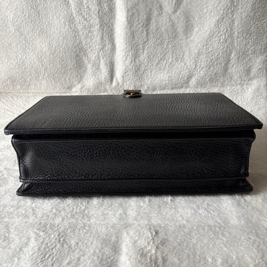 BURBERRY バーバリー ダレスバッグ ビジネスバッグ ブラック レザー