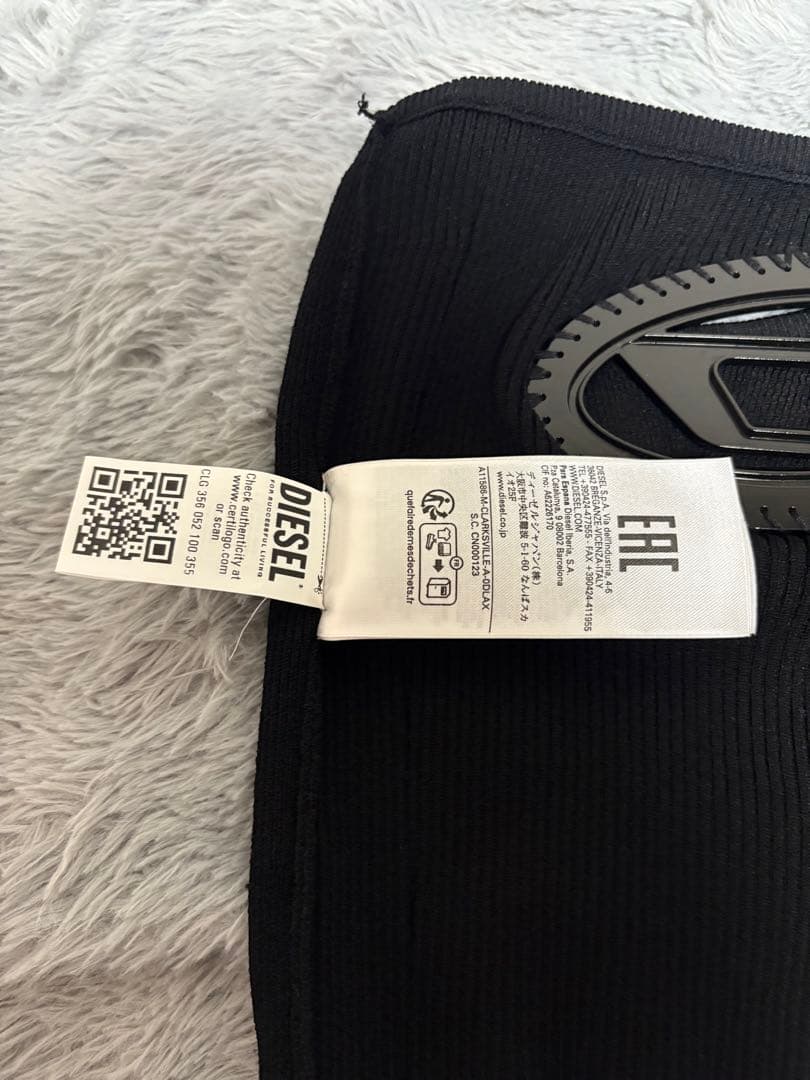 訂正！DIESEL M-Clarksville チューブトップ XS ブラック