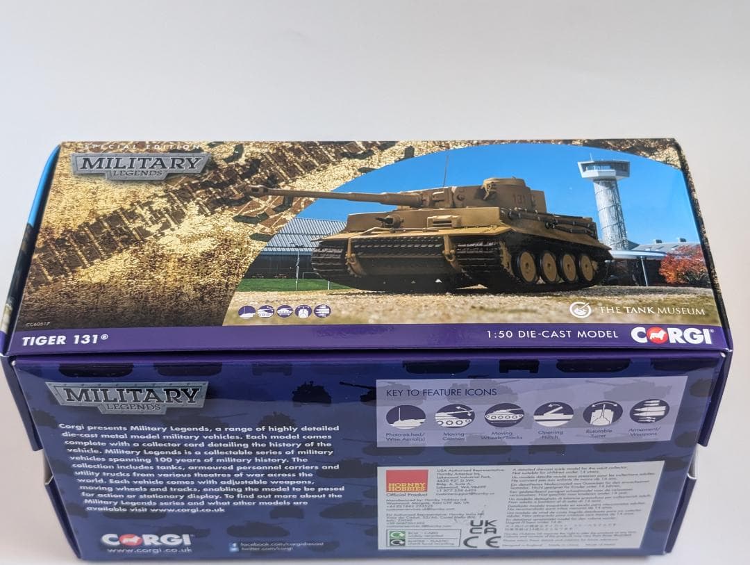 【新品未開封】英国コーギー社 タイガー131戦車ボービントン博物館CC60517