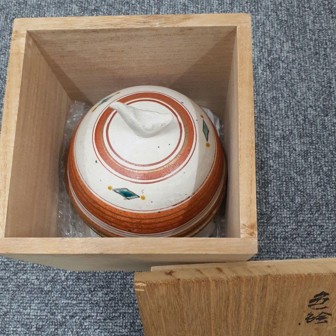 【高木正博】蓋物　色絵