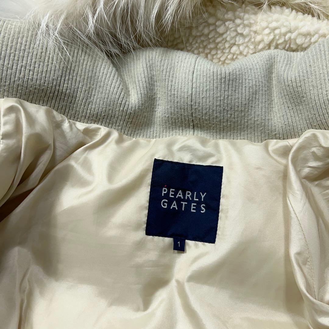 PEARLY GATES パーリーゲイツ ダウンジャケット ファー ベージュ 1