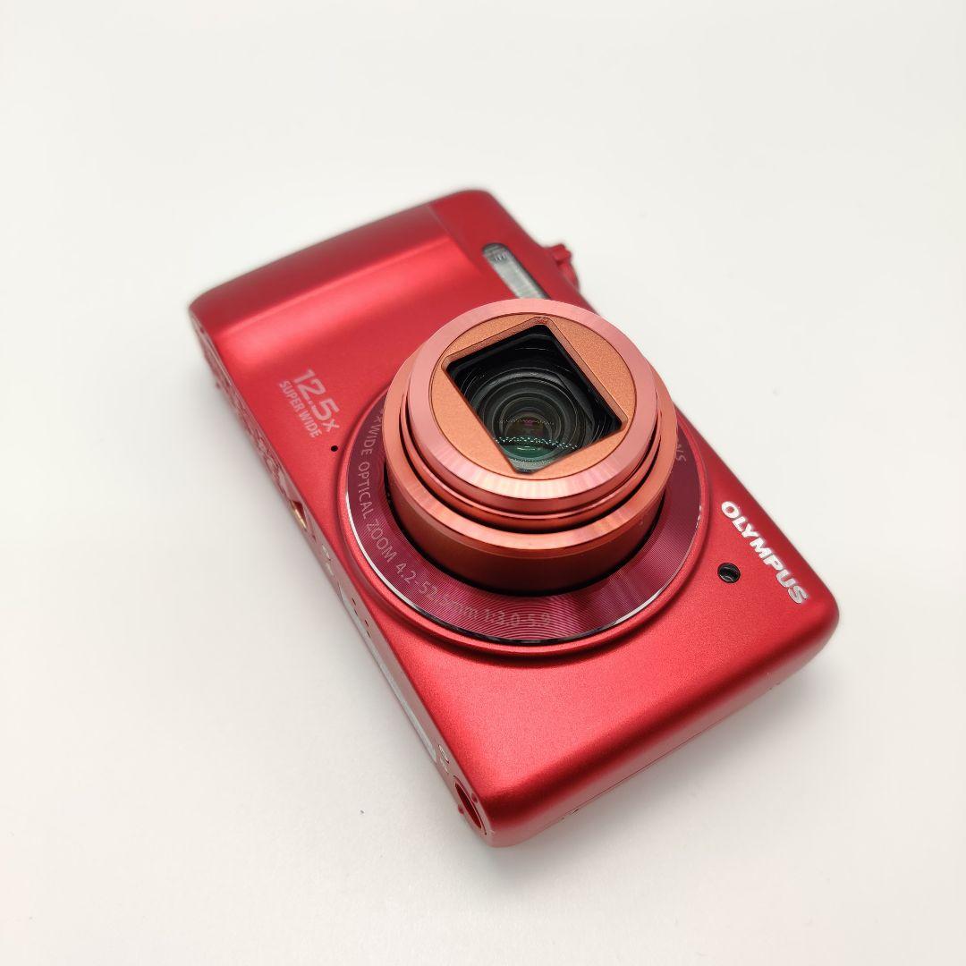 【やや訳あり】 OLYMPUS コンデジ STYLUS VR-370 RED