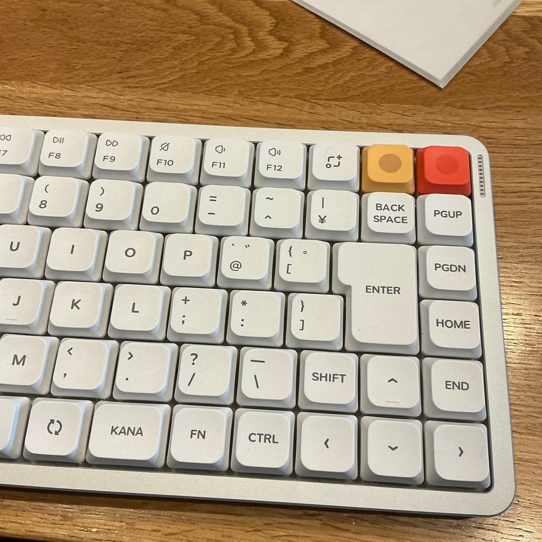 Nuphy Air75 V3 白 JIS 日本語配列 Blush nano軸