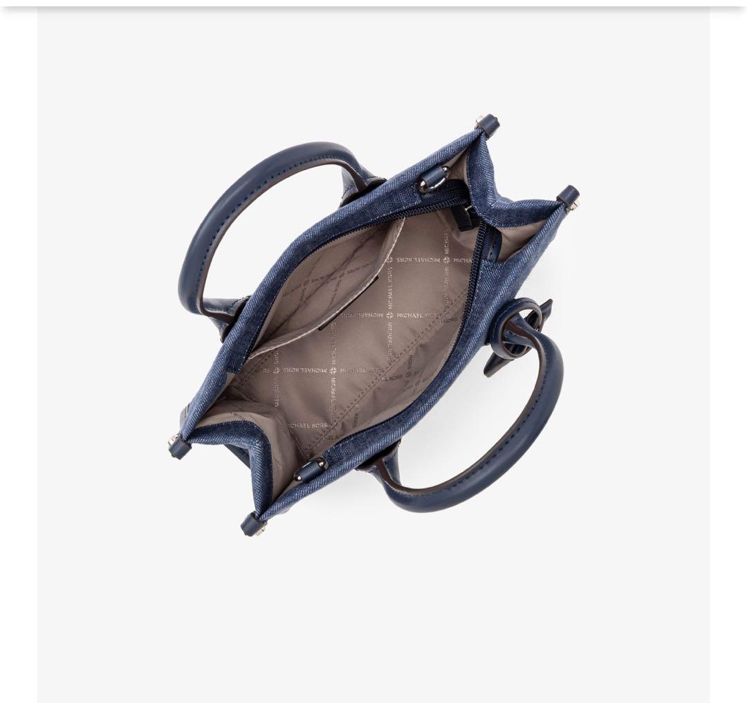 MICHAEL KORS ネイビー デニム ショルダーバッグ　スモール