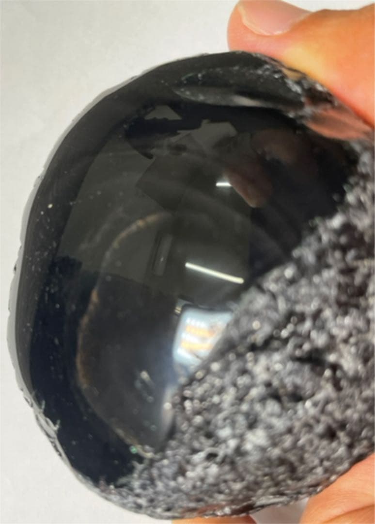 研磨品　十勝石玲瓏　ゴールデンレインボーオブシディアン