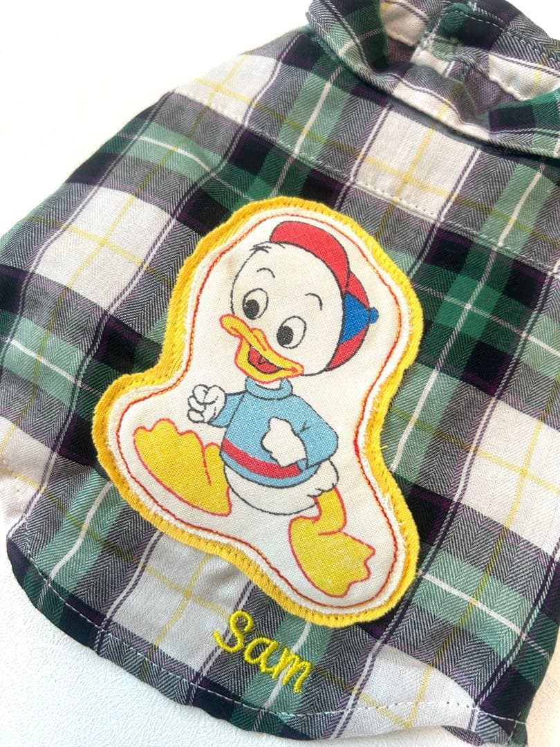 AtelierGG☆新品未使用ヴィンテージ ドナルドダックタータンチェックXS