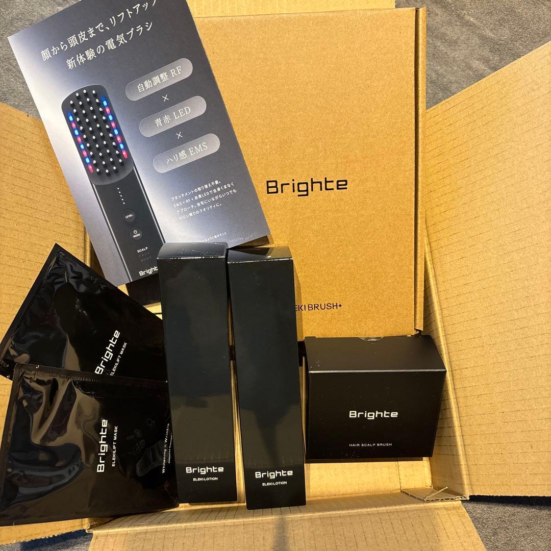 新品未使用　Brighte ELEKI BRUSH+ 化粧水　スカルプブラシ